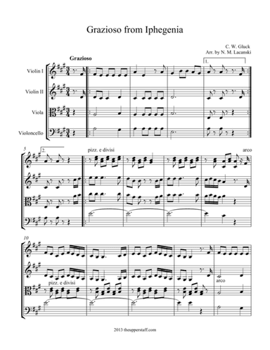 Grazioso from Iphegenia (arr. Nick Lacanski)