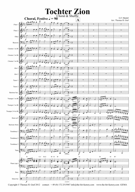 Tochter Zion - Choral & Shuffle - Concert Band (arr. Thomas Graf)