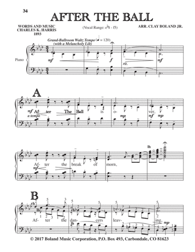 AFTER THE BALL (arr. Clay Boland Jr.)