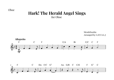 Hark! The Herald Angel Sings (arr. G.D.V.S.L.J)