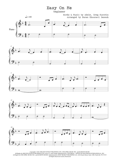 Easy On Me (arr. Faraz Khosravi Danesh)