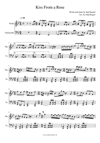 Kiss From A Rose (arr. Julia Rogers)