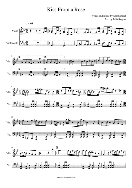 Kiss From A Rose (arr. Julia Rogers)