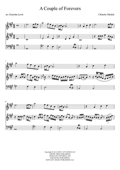 A Couple Of Forevers (arr. Katerina Anne Lewis)
