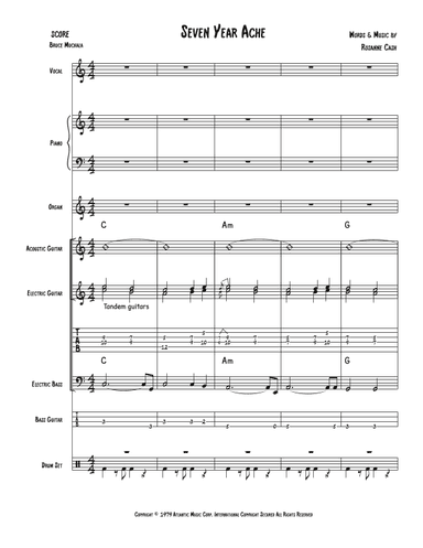 Seven Year Ache (arr. Bruce Muckala)
