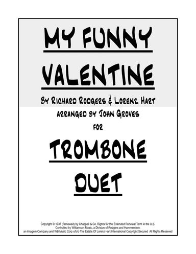 My Funny Valentine (arr. John Groves)