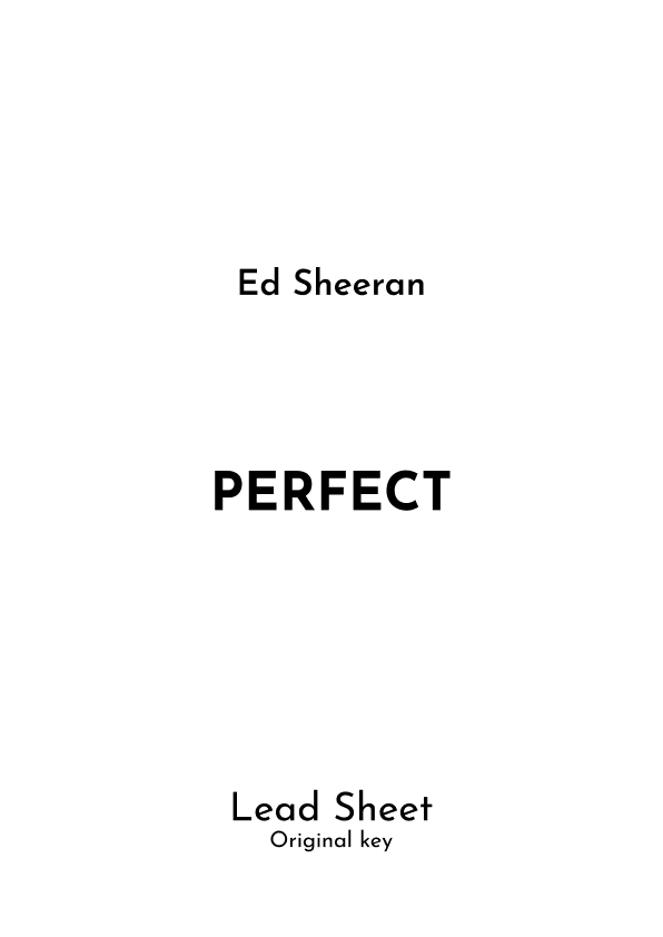Perfect (arr. Jireh J.)