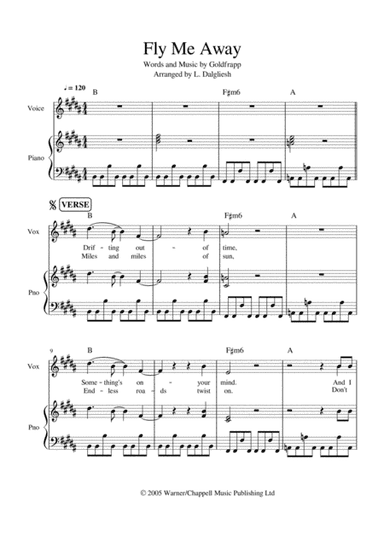 Fly Me Away (arr. Linda Dalgliesh)