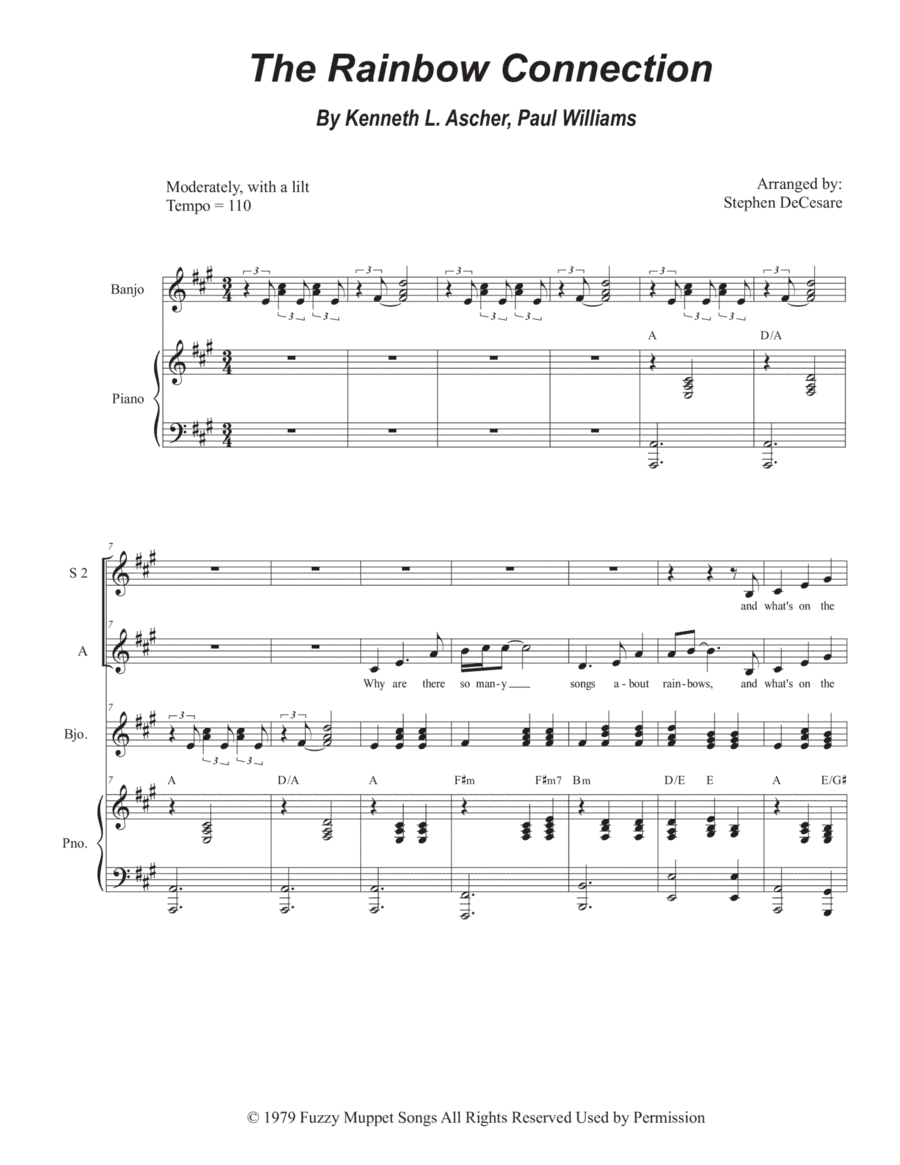 The Rainbow Connection (arr. Stephen DeCesare)