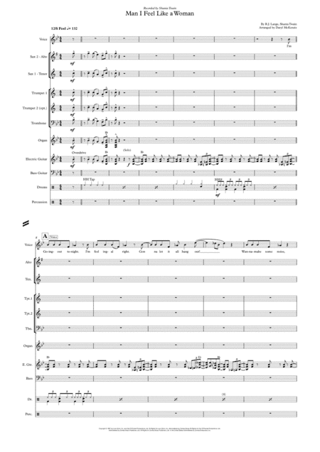 Man! I Feel Like A Woman! (arr. Daryl McKenzie)