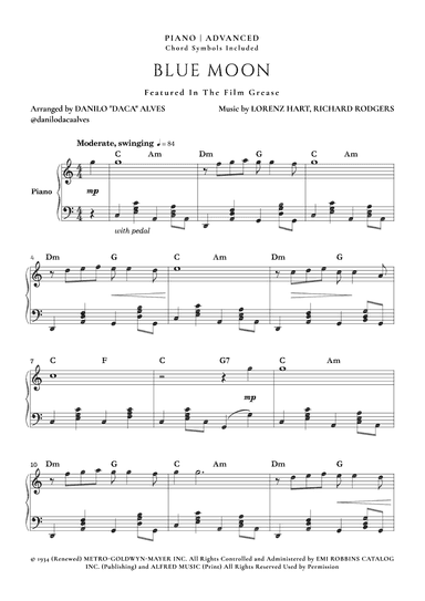 Blue Moon (arr. Danilo "Daca" Alves)