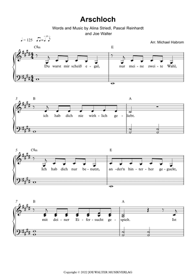 Arschloch (arr. Michael Habrom)