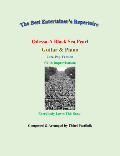 "Odessa-A Black Sea Pearl"-Piano Background for Guitar and Piano-Video