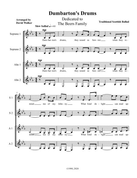 Dumbarton's Drums (arr. David Walker)