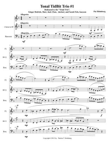 Tonal Tidbit No.1 for Woodwind Trio