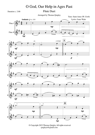 O God Our Help in Ages Past (arr. Thomas Quigley)
