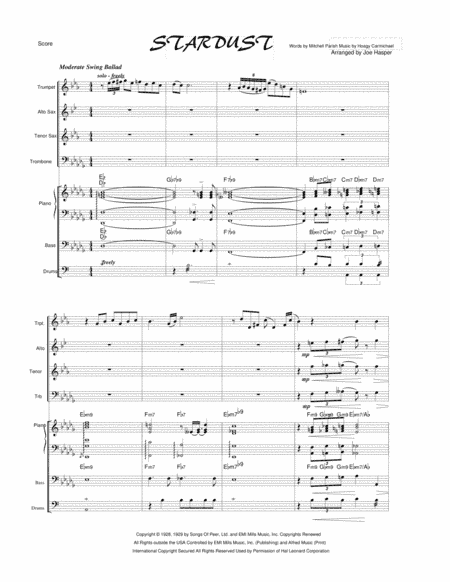 Stardust (arr. Joseph Hasper)