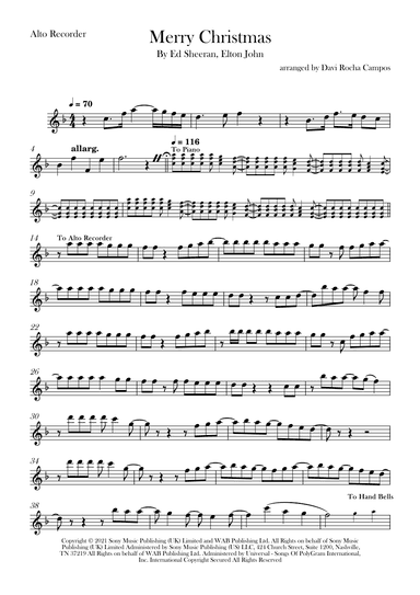 Merry Christmas (arr. Davi Rocha Campos)