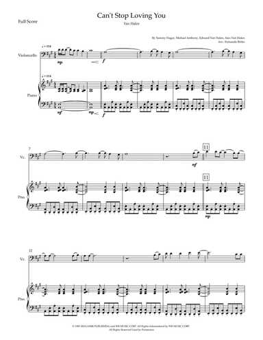 Can't Stop Loving You (arr. Fernando Britto)