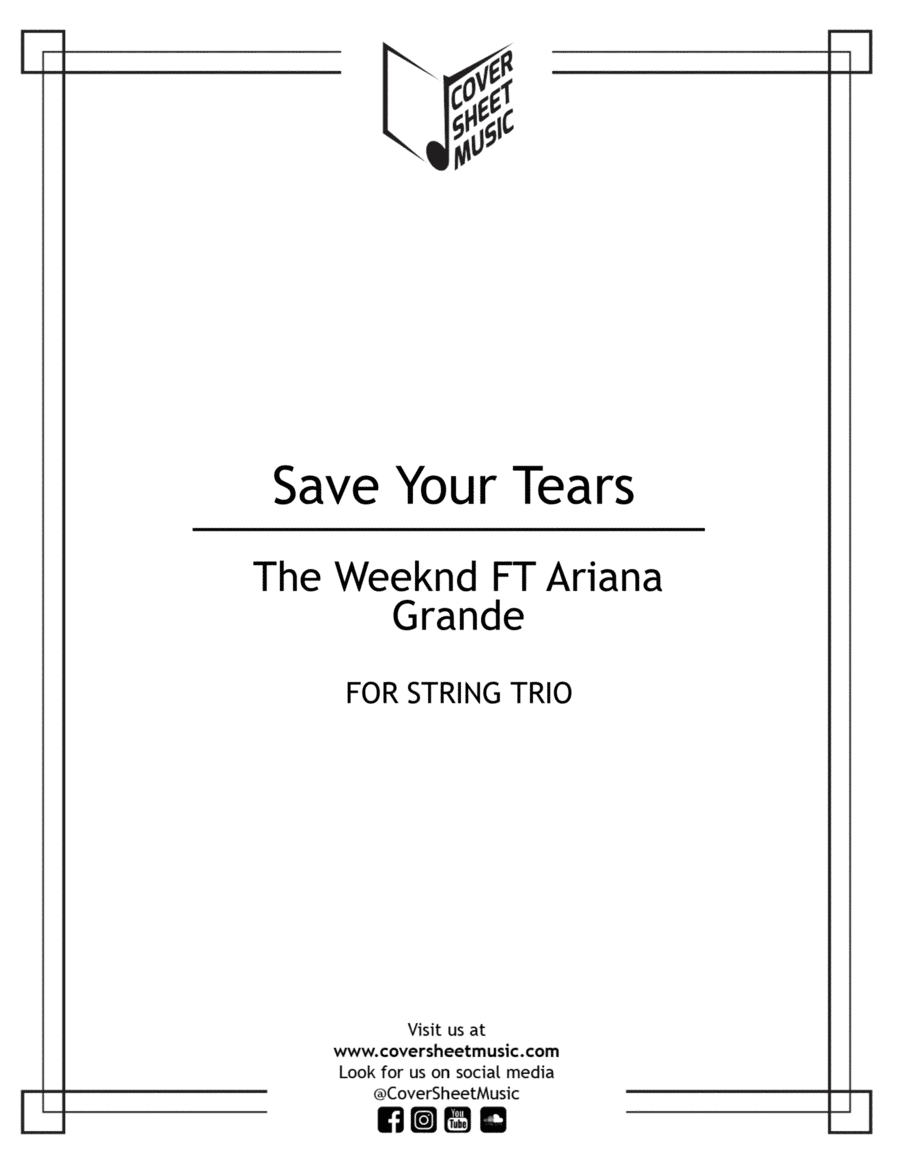 Save Your Tears Remix (arr. Jose Quintana)