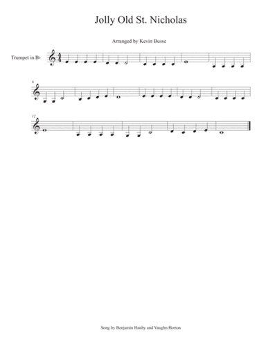 Jolly Old St. Nicholas - Trumpet (arr. Kevin Busse)