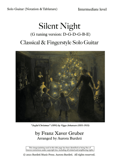 Silent Night - Fingerstyle (Solo Guitar) (arr. Aurora Burdeti)