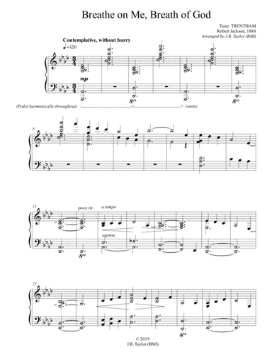 Breathe on Me, Breath of God (arr. J.B. Taylor)