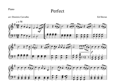 Perfect (arr. Dimitrie Carvalho)