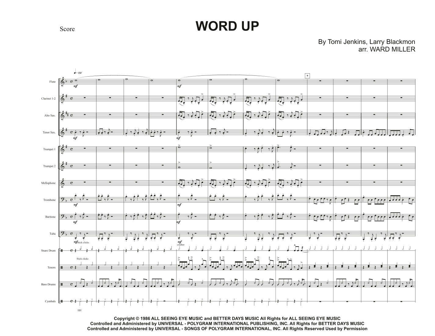 Word Up (arr. Ward Miller)