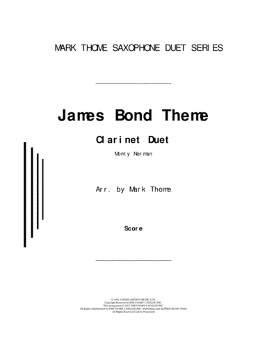 James Bond Theme (arr. Mark Thome)