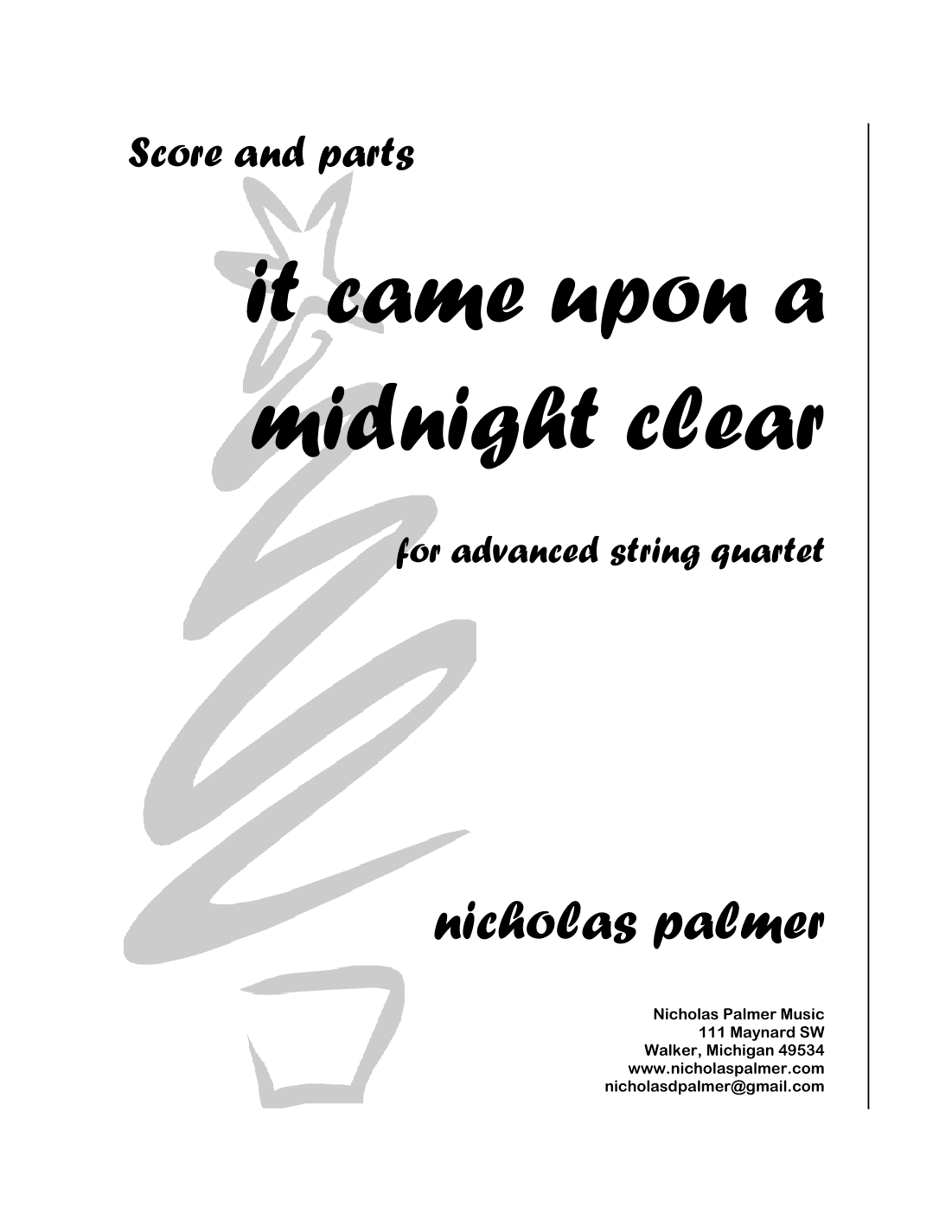 It came upon a midnight clear (a nocturne) (arr. Nicholas Palmer)