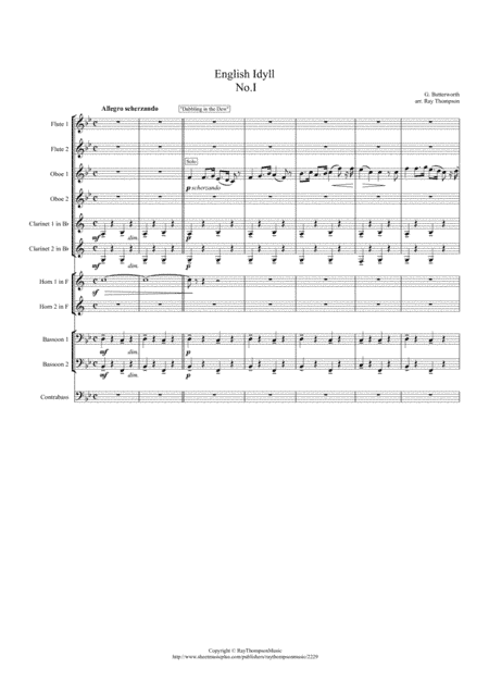 Butterworth: English Idyll No.1 - symphonic wind (arr. Ray Thompson)