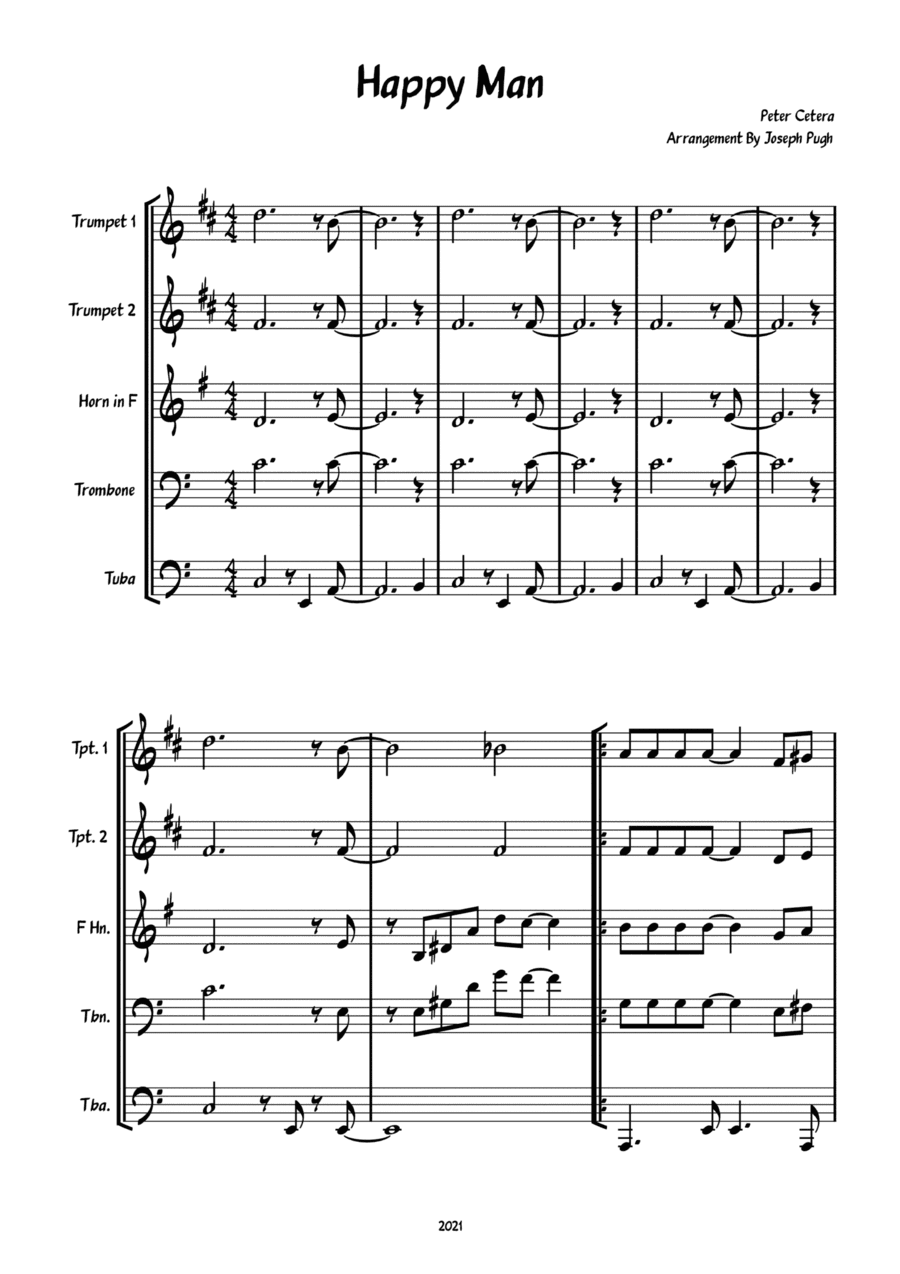 Happy Man (arr. Joseph Pugh)