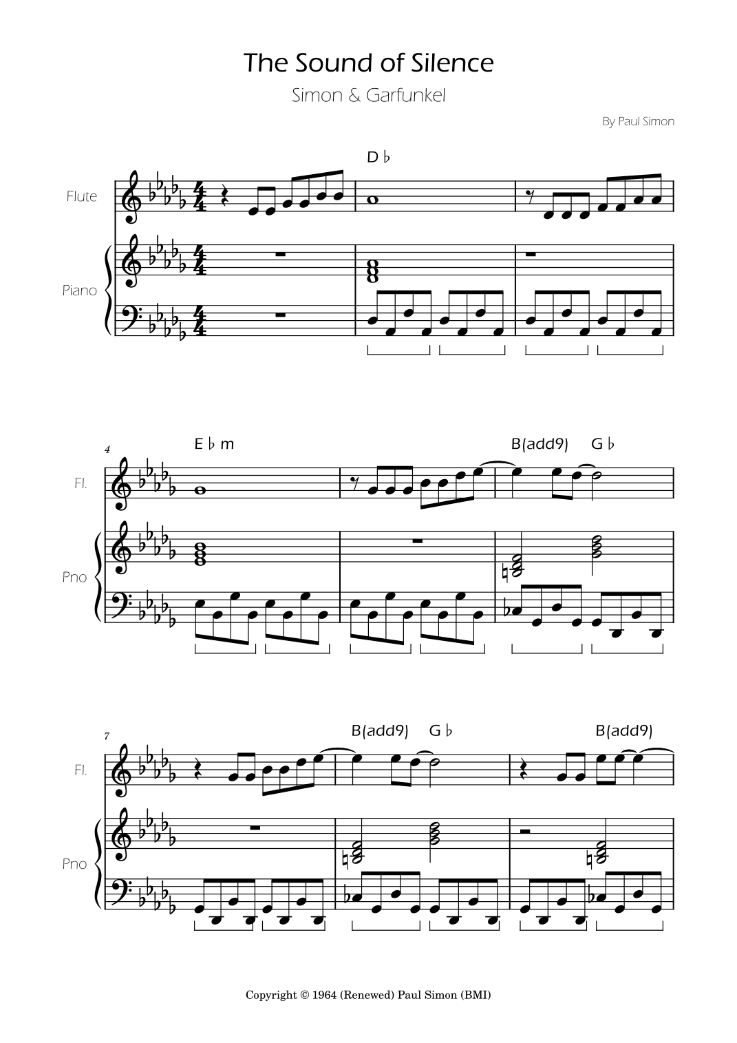The Sound Of Silence (arr. Ygor Nunes)