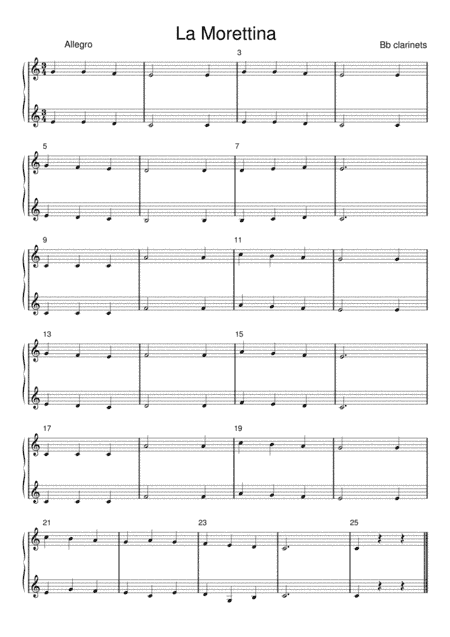 La morettina (arr. Albiter)