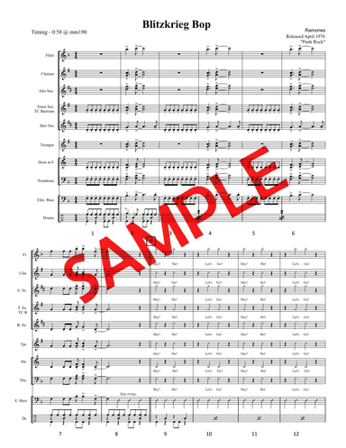 Blitzkrieg Bop (arr. Bandroom.com Publications)