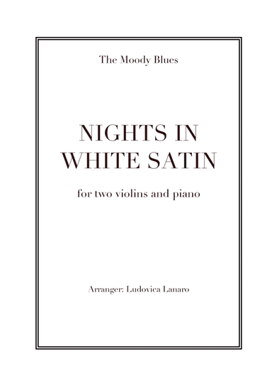 Nights In White Satin (arr. Ludovica Lanaro)