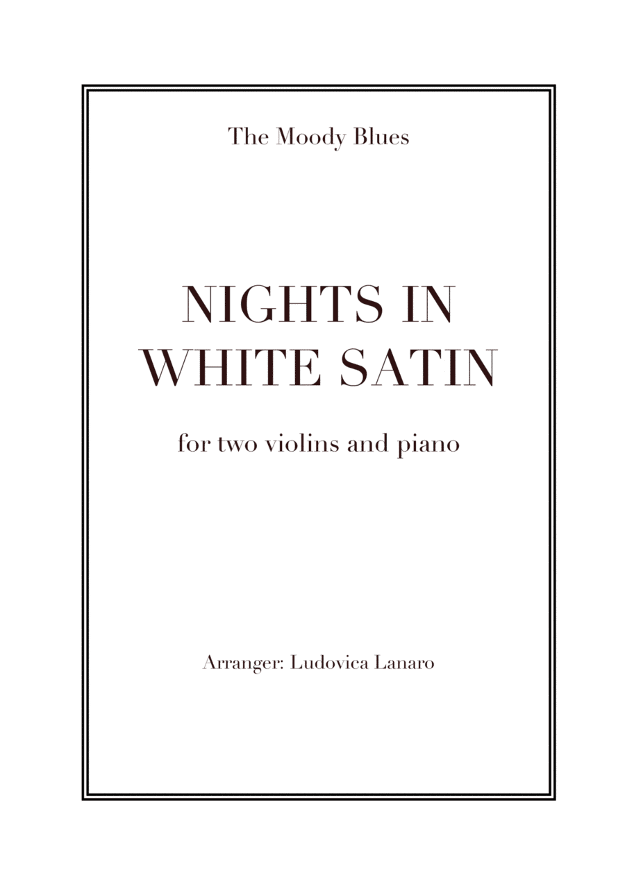 Nights In White Satin (arr. Ludovica Lanaro)