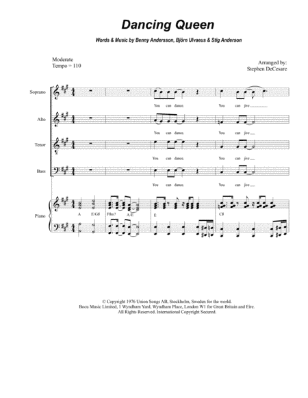 Dancing Queen (arr. Stephen DeCesare)