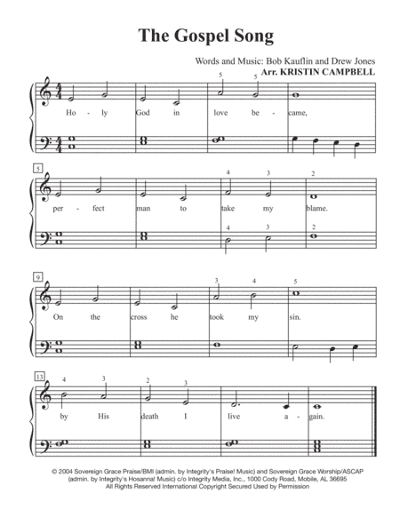The Gospel Song (arr. Kristin Campbell)