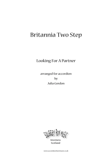 Britannia Two Step (Looking For A Partner) (arr. Julia Gordon)