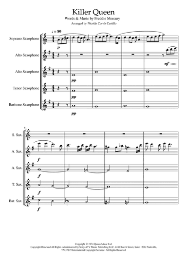 Killer Queen (arr. Nicolás Cortés Castillo)