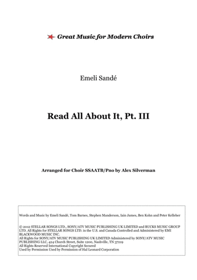 Read All About It, Part III (arr. Red Star)