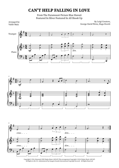 Can't Help Falling In Love (arr. Valdir Maia)