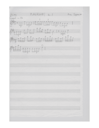 three little fanfares for trumpet solo