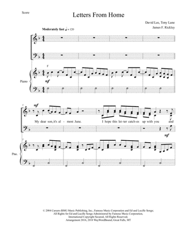 Letters From Home (arr. James F. Rickley)
