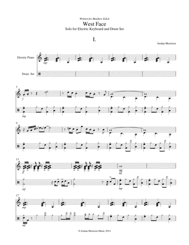 West Face - Keyboard and Drum Set Solo
