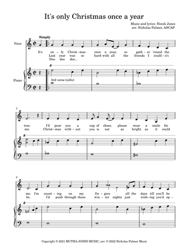 It's Only Christmas Once A Year (arr. Nicholas Palmer)