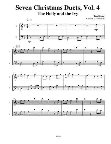 Seven Christmas Duets, Vol. 4 (arr. Kenneth D. Friedrich)