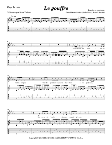 Le Gouffre (arr. Brett Vachon)